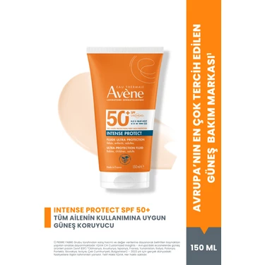 Avene Intense Protect SPF 50+ Bebek, Çocuk ve Yetişkinler için Yüksek Korumalı Güneş Kremi 150
