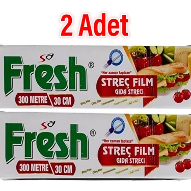 Fresh x 2 Kutu Streç Film - Gıda Streci ( 300 M - 30 cm
