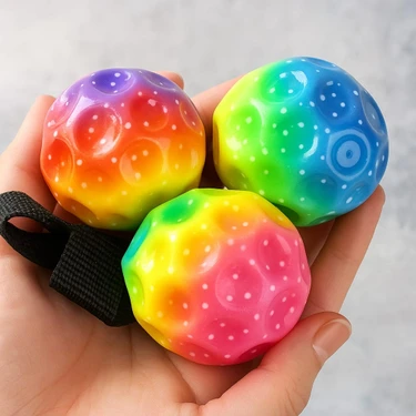 Jook Moon Ball 2 Adet Yükseğe Zıplayan Top Moon Ball Ay Topu Karakter Top Oyuncak