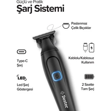 Bester 2in1 Paket Sakal Çizim Tıraş Makinesi ve Burun Kulak Fiyatı
