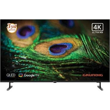 Grundig 65GQ750A 65'' 164 Ekran Uydu Alıcılı 4K Ultra HD Google Smart QLED
