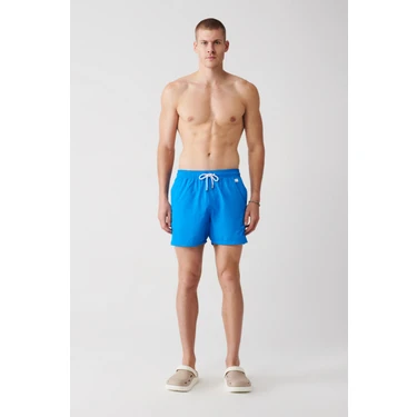 AVVA Erkek Saks Hızlı Kuruyan Relaxed Fit Deniz Şortu