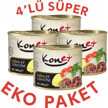 Konet Dana Et Tantuni 4X200 gr Eko