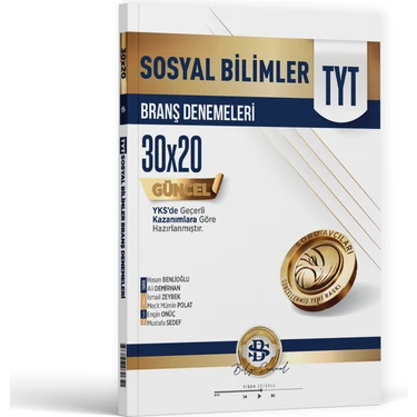 Bilgi Sarmal Yayınları TYT Sosyal Bilimler 30X20 Branş Denemeleri Üniversite Hazırlık