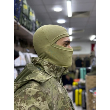 MEKOTEX Askeri Termal Balaclava Kar Maskesi - Polar Astarlı Rüzgar Geçirmez Taktik Maske - Soğuk