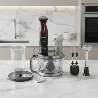 Homend Functionall 2851H Mutfak Robotu 2000 Watt Güç, 1,5 Litre Kapasite ve Çoklu