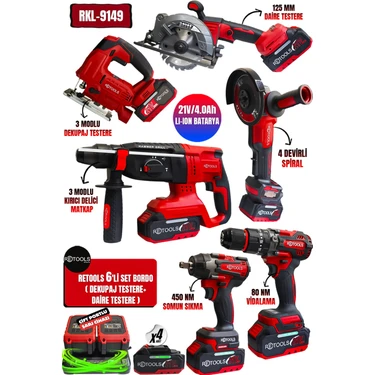 Retools 6'lı Set Bordo Kabartmalı (Dekupaj - Daire
