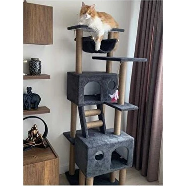 Pethomealpi Kedi Tırmalama Evi ve Oyun Platformu %100 Garanti Yüksek Kalite Kullanım Alanı