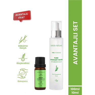 Bade Natural Biberiye Suyu Saç Toniği & Nioli Uçucu