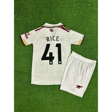BySportakus Arsenal 2025/26 Yeni Sezon Declan Rice Deplasman Çocuk Forması