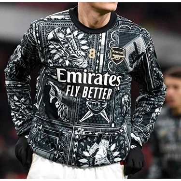 BySportakus Arsenal 2023/24 Yeni Sezon Maç Önü (Pre Match ) Uzun Kol Özel Konsept