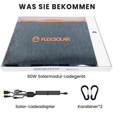 Flexsolar 60W Taşınabilir Katlanabilir Güneş Paneli Fiyatı