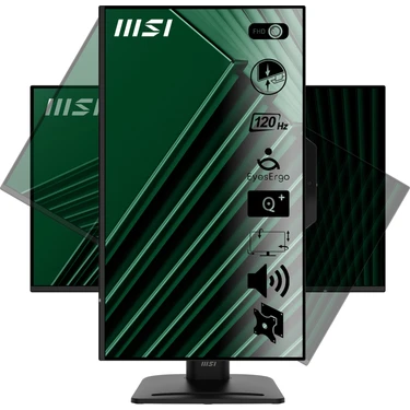MSI Msı 27" Pro MP272PMG 1920X1080 (Fhd) 16:9 Flat IPS 120HZ 1ms Adaptıve-Sync Pıvot