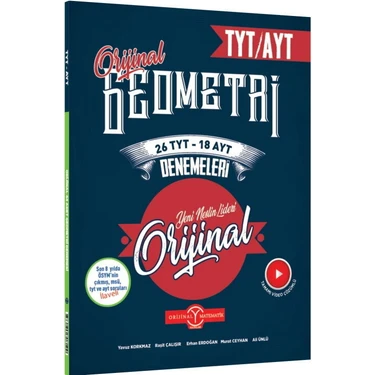 Orijinal Yayınları Orijinal Tyt 26 Ayt 18 Deneme Geometri - 25-26 Üniversite Hazırlık Sınavı
