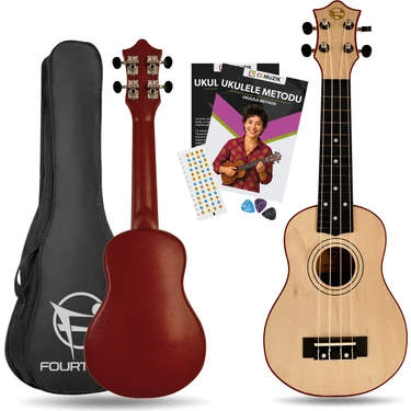 Fourtune Loki SP-21NT Soprano Naturel Ukulele Seti (Başlangıç