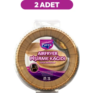 Parex Airfryer Pişirme Kağıdı 25'li İkili
