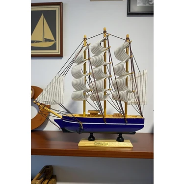 Generic Ahşap Gemi Modeli Dekoratif Hediyelik