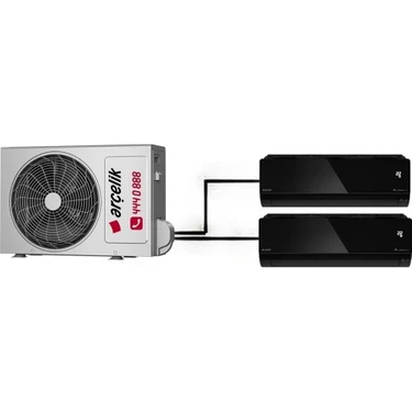 Arçelik Mirror Multi Duvar Tipi 2+1 Inverter 12+18 24000BTU