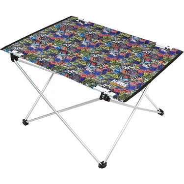 Haegs Ultralight Katlanır Kamp Masası, Piknik, Balıkçılık, Motor Için Kompakt Orta - Grafiti