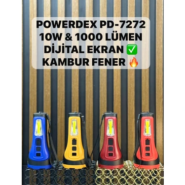 Powerdex PD-7272 Profesyonel El Feneri | 10W – 1000 Lümen – Fiyatı