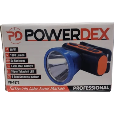 Powerdex PD-1972 Profesyonel Kafa Lambası | 10W – 1000 Lümen Fiyatı