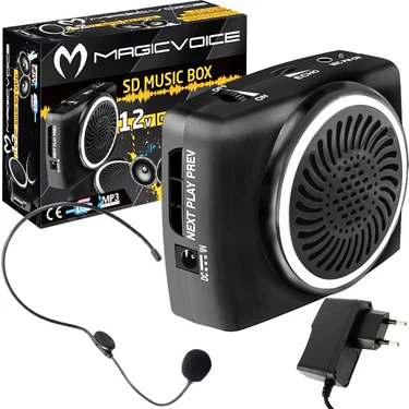 Magicvoice MV-17450 USB-SD Kart Girişli Şarjlı Mini Seyyar Rehber