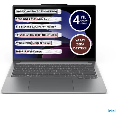 Lenovo Ideapad Pro 5 14IAH10 Intel Ultra 5-225H 32GB 1tb SSD 14" OLED 83JK002BTR Freedos