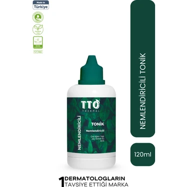 TTO Thermal Nemlendiricili Tonik 120 ml Tüm Cilt Tipleri İçin Canlandırıcı Etki ve AHA