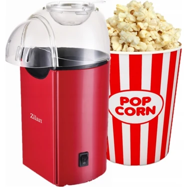 Zilan ZLN8046 Popcorn | Patlamış Mısır Makinesi | 1200W | Yağsız ve Sağlıklı Pişirme |