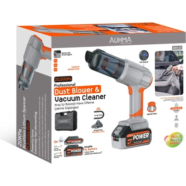 Azurtech Ahv-21 20.000PA Şarjlı Araç Süpürgesi ve Hava Fiyatı