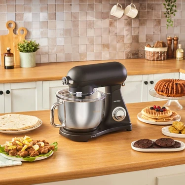Karaca Powercast Chef Döküm Stand Mikser Matte Black Mutfak Şefi 1800W 6,2
