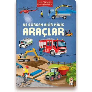 Sincap Kitap İngilizce Destekli İlk Büyük Araçlar Kitabım - Kolektif 3 - 5 Yaş İçin Eğitici