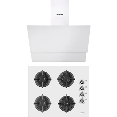 Kumtel Plus 2\'li Beyaz Ankastre Set