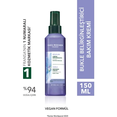 Yves Rocher Bukle Belirginleştirici Bakım Kremi - Kıvırcık ve Dalgalı Saçlar