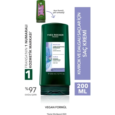 Yves Rocher Bukle Belirginleştirici Saç Kremi - Kıvırcık ve Dalgalı Saçlar/ Boucle