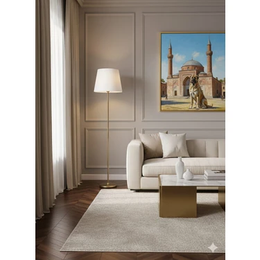 Venüs Nova Eskitme Konik Lambader Beyaz