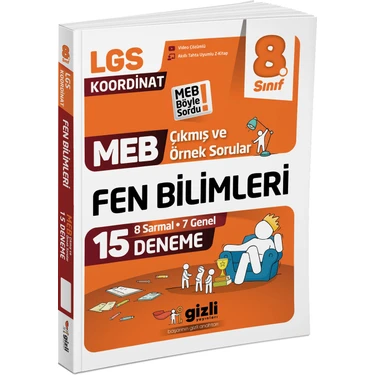 Gizli Yayınları Lgs Meb Çıkmış ve Örnek Sorular Fen Bilimleri 15'li Deneme-Meb Böyle