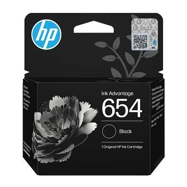 Hp 654 Siyah Orijinal Mürekkep Kartuş