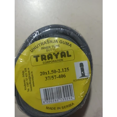 Trayal Iç Lastik 20 X 1,50/2,125 Av 35