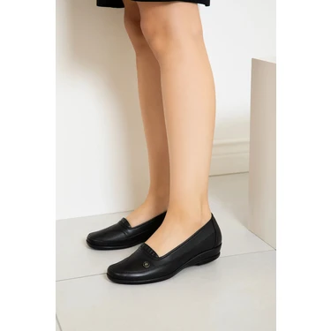 Emil Shoes Ortopedik Anne Ayakkabı Içi Deri Topuk Jelli Günlük Yumuşak Kadın