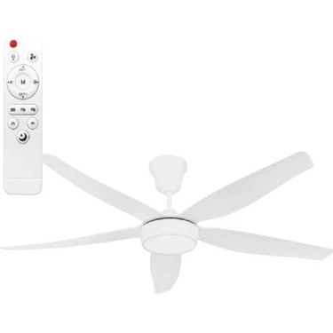 Helios HS-9306 Rigel 85W 3 Kademeli Ledli Uzaktan Kumandalı Dekoratif 5 Pervaneli Tavan Vantilatörü