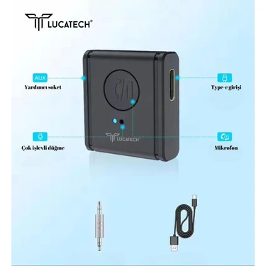 Lucatech Bluetooth Aux Araç Kiti — Xiaomi Pad 6 Pro / Pad 6 / Pad 5 Pro (Yeni Nesil
