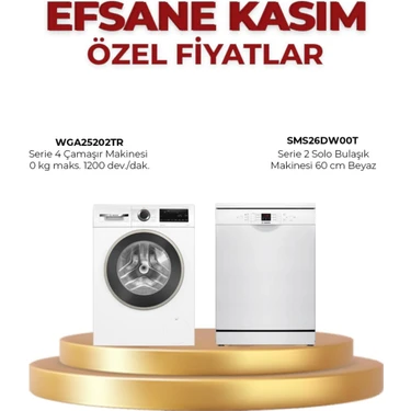 Bosch Cam+Bulaşık WGA25202TR +