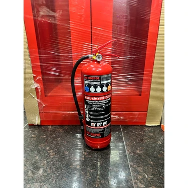 Metropol Yangın Tekne Sertifikalı 6 kg Toz Yangın Tüpü 4yıl