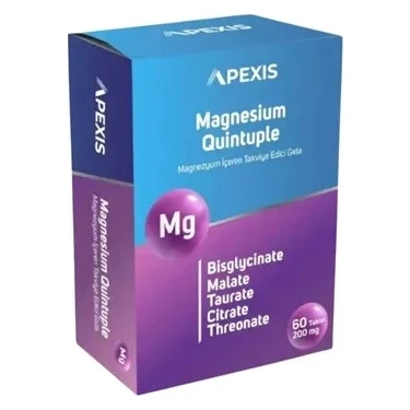Apexis Magnesium Quintuple 60 Tablet Fiyatı - Taksit Seçenekleri