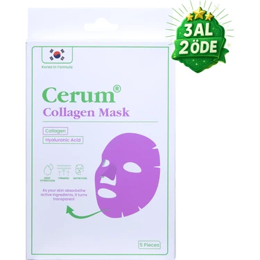 Yüzde Eriyen Kolajen Maskesi | Kolajen - Hyaluronik Asit - Probiyotik | Canlandırıcı | 5