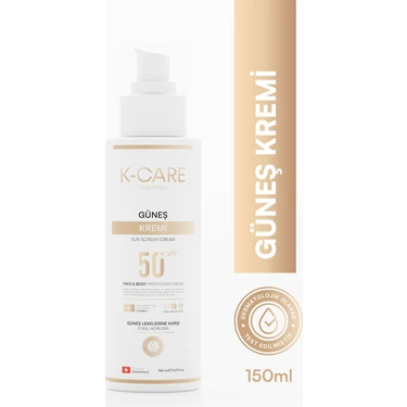 K K-Care Cosmetics Sun Screen 50 Spf Güneş Kremi - 150