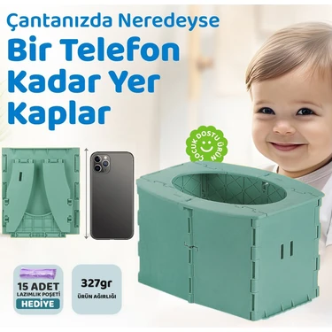 Guqqo Lazımlık, Portatif Seyahat Tipi Katlanabilir Taşınabilir Çocuk Tuvaleti,