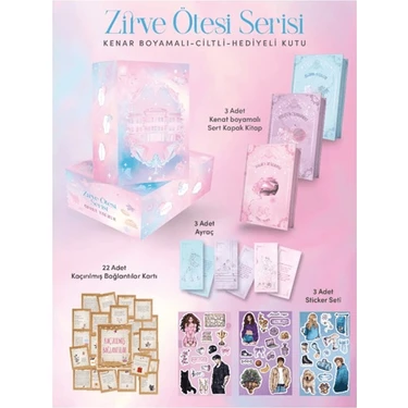 İndigo Kitap Zirve Ötesi Serisi Ciltli Yan Boyamalı Set 3 Kitap Adora Yağmur 1208