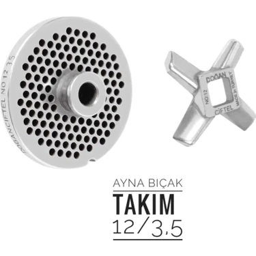 Doğan Çiftel 12 No Kıyma Makine Ayna Bıçağı Takım
